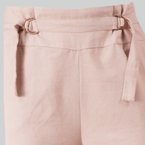 Women's Wide Leg Pants in Pink - Picture 4 of 4